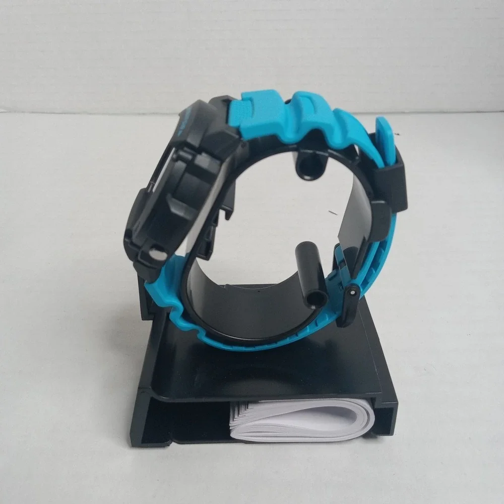 Casio Men's Watch W219H Illuminator Quartz Digital 42mm Black Blue Resin 3224